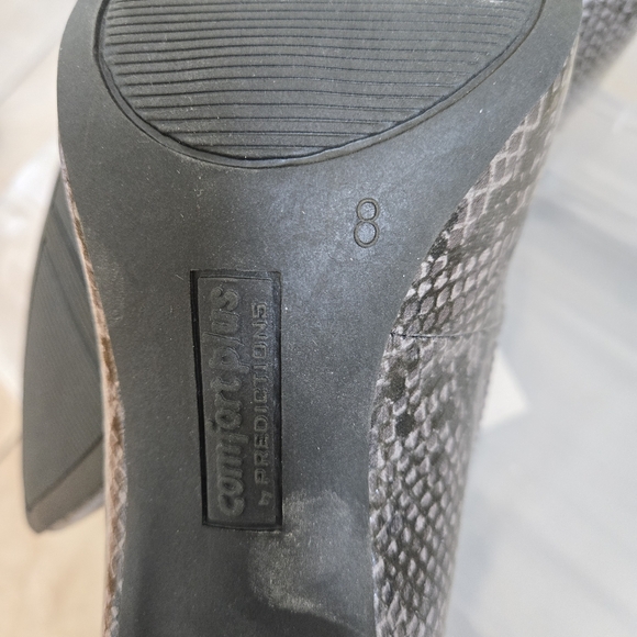 Comfort PLUS by Predictions Snake print heels size 8 - Picture 4 of 4